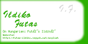 ildiko futas business card